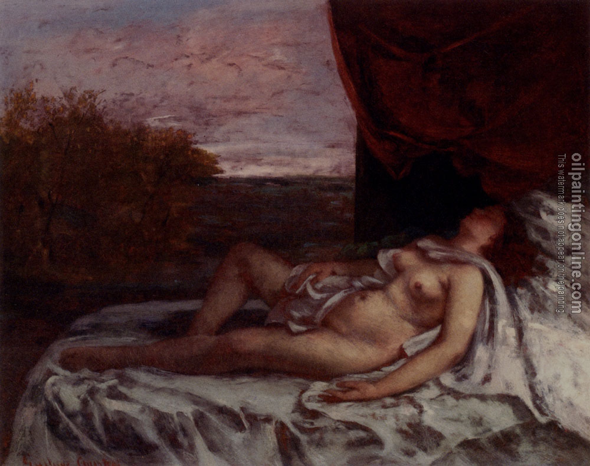 Courbet, Gustave - Femme Nue Endormie